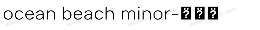 ocean beach minor字体转换